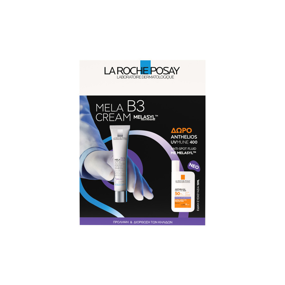 LA ROCHE-POSAY - PROMO PACK MELA B3 Soin Correcteur Protecteur Anti-Taches SPF30 - 40ml ΜΕ ΔΩΡΟ ANTHELIOS UVMune 400 Anti Dark Spots Fluid - 15ml